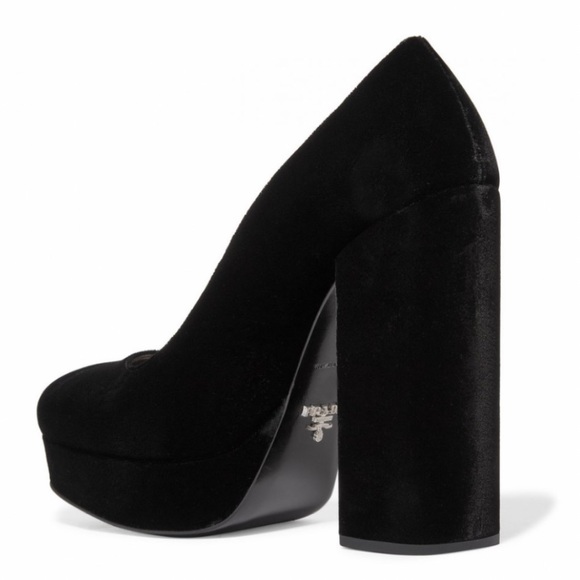 Prada velvet platform pumps - Picture 4 of 11